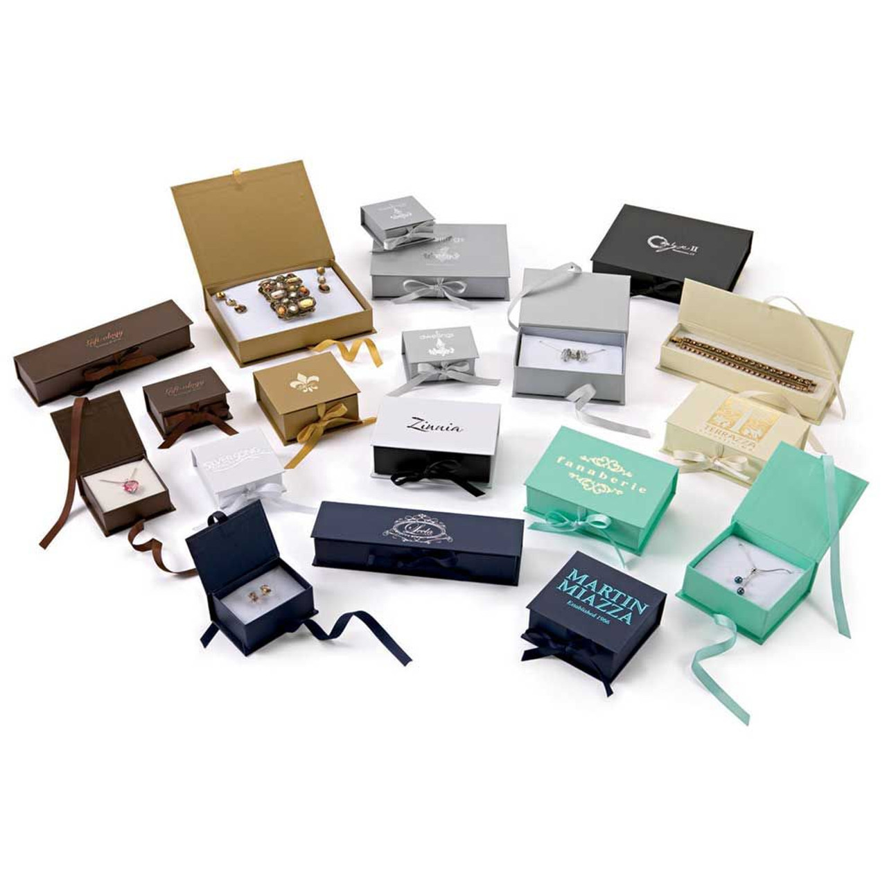 Luxe Ribbon Jewelry Boxes - Mid Atlantic Packaging