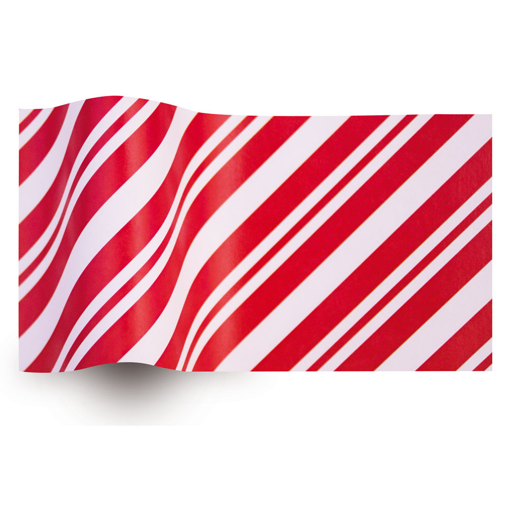 Peppermint Computer Paper 20x30 Peppermint Stripes Printed Tissue Paper
