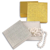 Linen Foil Jewelry Boxes