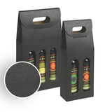 Black Linen Olive Oil & Vinegar Gift Boxes Texture Black Linen Olive Oil & Vinegar Gift Boxes Texture