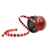 Red Wired Stars Ribbon