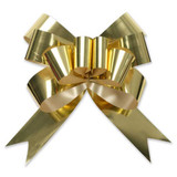 1 3/4" Glitter Gold RegalBow/100