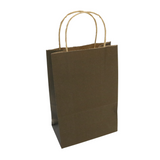 5.5x3.25x8.375 Chocolate/ Kraft Rose Shopping Bag 5.5x3.25x8.375 Chocolate/ Kraft Rose Shopping Bag