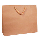 Discover our eco-friendly 20x6x16 Kraft Euro Tote bags with twill handles. These gift bags can be customized with your own brand.