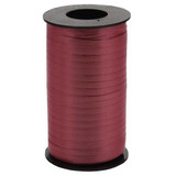 Burgundy Curling Ribbon is ideal for adding festive flair to gifts, party decorations, and crafts, showcasing a shiny, flexible design.