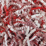 40 lb.  box of Candy Cane Mix Crinkle Cut Shred