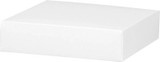 6" x 6" x 1 1/2" White Gift Box Lids/25