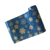 7-3/8"x150' Sparkling Snowflakes Jeweler's Roll Gift Wrap