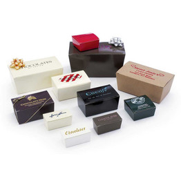 Colored Ballotin Style Candy Boxes