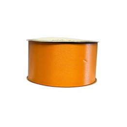 2.75" x 100 yds Orange Flora Satin Ribbon