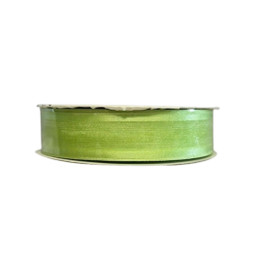 A roll of 7/8 x 25 yds Citrus Satin Edge with Wire Ribbon