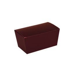 1/2 lb.(5.875x3.25x2.5) Burgundy BallotinStyle Candy Box/100