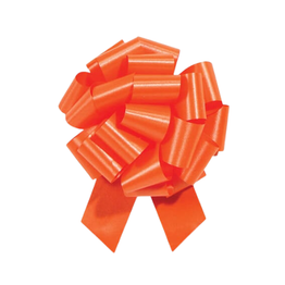 *ORANGE PULL BOW ON A REEL 4 IN X 18 LOOPS CT50