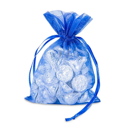5" X 7" Royal Blue Organza Bags/10CT
