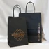 Black Paper Shopping Bag customized with copper foil