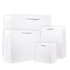 Non-Laminated White Euro Totes with White Rope Handles-100/case