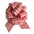 8" Red/White Gingham PerfectBow/50