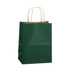 8x5x10.25 Forest Green on Kraft Paper Shopping Bags