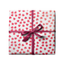 White with Red Hearts Gift Wrap, 24"x417' Roll