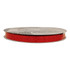 A roll of 3/8" x 25 yds Red MB Dots Ribbon