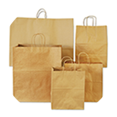 Bolsa papel Kraft Z-1200 (23x22x10cm) – Albert Publicidad