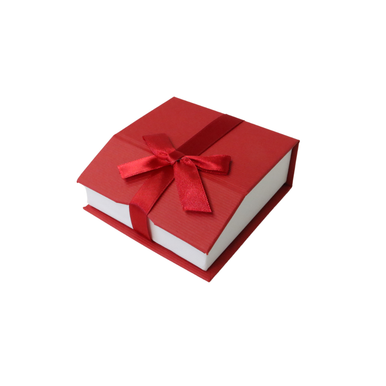 Red Strap Boxes *3 3/8x3 3/8x1 3/8 Red Magnetic Ribbon Jewelry Boxes/48 - Mid Atlantic ...