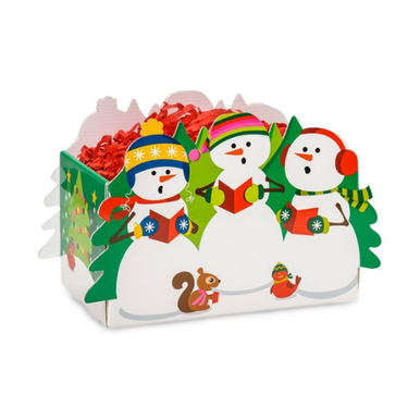 12x6x7-5/8 Intricut Box Caroling Snowmen - 6ct - Mid Atlantic Packaging
