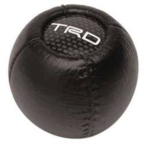 Shifter Knob - Round Leather w/TRD Logo