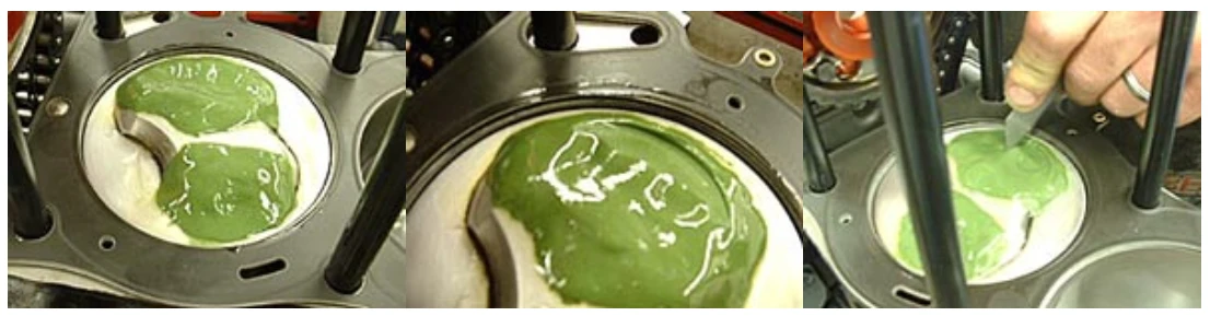 Checking valve to piston clearance on 22R/RE