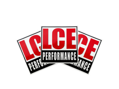 LCE Racing Decal 3" x 3" (3 Pack)