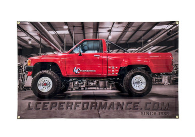 LCE Project 85' Garage Banner 30" x 48"
