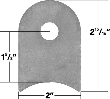 Weld On Flat Tab 3" Cope 10 Pack