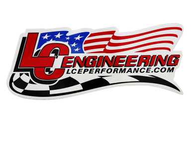 6" LC Engineering Flag / Checker Decal