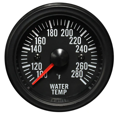 Electrical Water Temperature  Gauge Clear Lens White LED