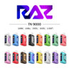 Discover the epitome of vaping excellence with the RAZ TN9000 vape, a standout product available at Prime Supply Distro. This premier disposable vape device, renowned for its superior design and unparalleled performance, is a must-have for both vape retailers and enthusiasts.

The RAZ TN9000 vape delivers an impressive up to 9000 puffs, setting a new benchmark in the disposable vape market. Each device is infused with a premium e-liquid at a 5% nicotine strength, offering a harmonious blend of intensity and flavor. The RAZ TN9000 isn't just any vape device; it's a symbol of luxury and quality in the vaping world, providing consistently smooth and flavorful vapor with every use..

What sets the RAZ TN9000 apart are its exquisite raz tn9000 flavors. Each flavor is carefully crafted to deliver a rich and satisfying taste, making every vaping session a unique journey of sensory delight. From fruity to classic, the variety of raz tn9000 flavors caters to all palates, ensuring that every vaper finds their perfect match.

Designed for ultimate convenience, the RAZ TN9000 vape is user-friendly, perfect for both newcomers and experienced vapers. Its no-fuss approach—no refilling or recharging needed—means you can enjoy uninterrupted vaping bliss. The device's compactness and portability mean you can savor your favorite raz tn9000 flavors wherever you go.

For those on the lookout for the RAZ TN9000 or RAZ TN 9000, Vaperaiders.com is your definitive source. We pride ourselves on offering the latest innovations in vaping technology, and the RAZ TN9000 is a shining example of our commitment to quality and customer satisfaction.

The RAZ TN9000 vape transcends the ordinary, offering a vaping experience that is as luxurious as it is satisfying. With its array of delightful raz tn9000 flavors and unmatched performance, it's an ideal choice for anyone seeking the best in disposable vapes. Available now at Vaperaiders.com, the RAZ TN9000 is waiting to transform your vaping journey.




Key Features:

Extended Puff Count: Enjoy an extraordinary 9000 puffs with each device, positioning the RAZ TN9000 among the elite in disposable vape endurance.
Advanced Display Technology: Features a 0.96" HD display screen for real-time monitoring of e-liquid levels and battery life.
Customizable Airflow: Adjust your vaping experience to your preference, a distinctive feature in disposable vapes.
Generous E-Liquid Capacity: Comes with 12mL of pre-filled e-liquid for extended enjoyment without constant refills.
Robust Battery Life: Equipped with a 650mAh Type-C rechargeable battery (charger not included), ensuring reliable performance.
Diverse Flavor Selection: Choose from an array of unique flavors, from classic favorites to exciting new blends.

New Flavors Spotlight:

Violet (Grape Strawberry): A tantalizing fusion of rich grape and sweet strawberry.
Ruby (Cherry Strawberry Raspberry): An exquisite blend of cherry, strawberry, and raspberry notes.
Vicky (Pink Lemonade): Refreshing pink lemonade for a zesty vaping experience.
Tiffany (Kiwi Watermelon): A delightful combination of juicy watermelon and tangy kiwi.
Blue Raz Cotton Clouds: A dreamy mix of blue raspberry and soft, cottony sweetness.
Banana Coconut: Tropical bliss with creamy coconut and ripe banana.
Orange Raspberry: A vibrant duo of zesty orange and tart raspberry.(COMING SOON)
Tobacco: A classic, rich tobacco flavor for traditionalists.(COMING SOON)
Grape Strawberry: A reimagined blend of grapes and strawberries.(COMING SOON)
Georgia Peach: Sweet and succulent, like a ripe peach in summer.(COMING SOON)

Safety and Design:

Safety First: Features overcharging protection for a secure vaping experience.
Elegant Aesthetics: The TN9000's stylish design enhances both visual appeal and ergonomic comfort.

Specifications:

Nicotine Strength: 5% (50mg)
Prefilled E-Liquid Capacity: 12mL
Puff Count: Up to 9000
Battery Capacity: 650mAh (Rechargeable)
Charging Port: USB Type-C
Operation: Draw-Activated
Coil: Integrated Mesh