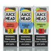 Close-up shot of the Juice Head ZTN Freeze E-Liquid's drip tip, capturing the viscous, high-quality liquid poised to be dripped into a vaping device. The focus on the drip tip illustrates the e-liquid's smooth consistency, with a frosty background enhancing the theme of coolness, ideal for vapers looking for a refreshing hit.