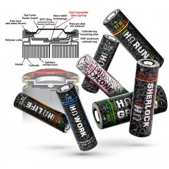HOHM TECH Lithium Ion 18650 Battery