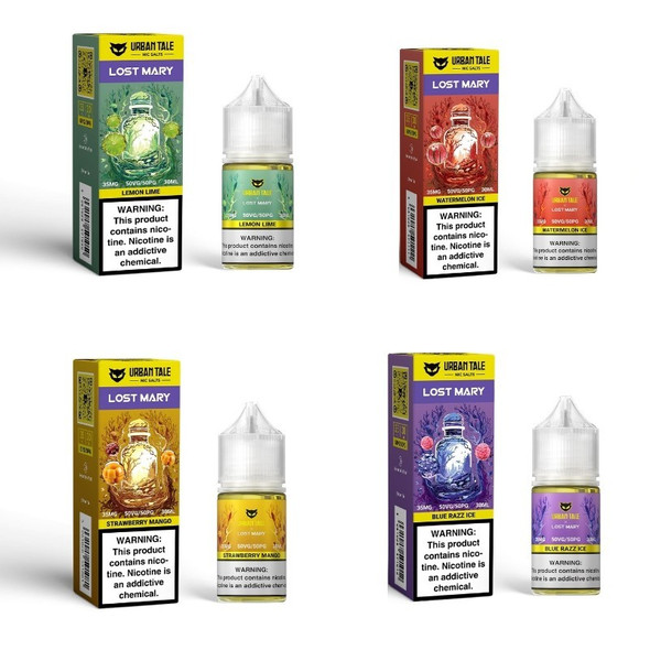 LOST MARY X URBAN TALE SALTS E LIQUID 30 ML
4 COLORS