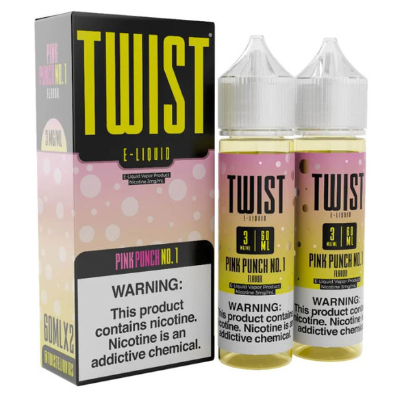 TWIST E LIQUIDS 60ML 2-PACK PINK PUNCH NO. 1 (PINK PUNCH LEMON) 3 MG