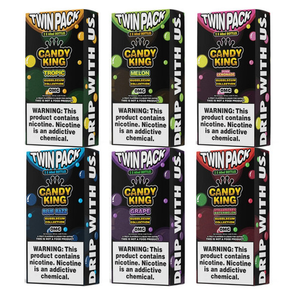 CANDY KING BUBBLEGUM COLLECTION E-LIQUID 120 ML
6 FLAVORS