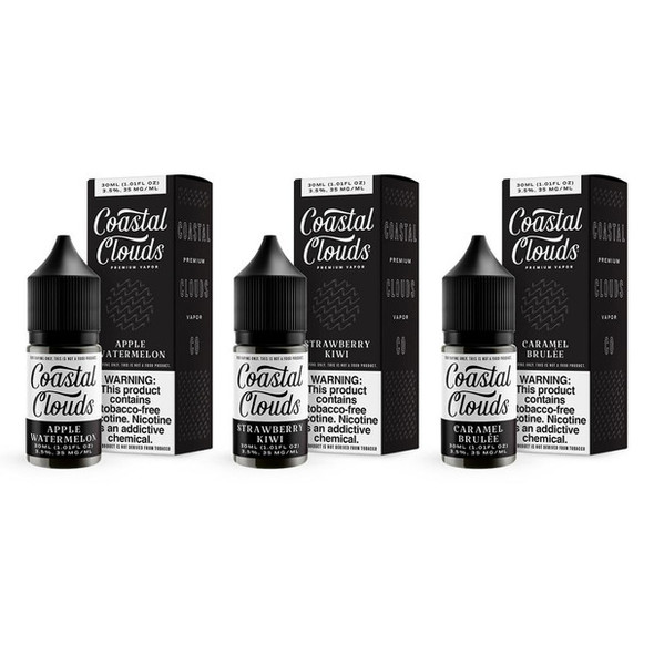 COASTAL CLOUDS T.F.N SALT E-LIQUID 30 ML
THREE DIFFERENT FLAVORS