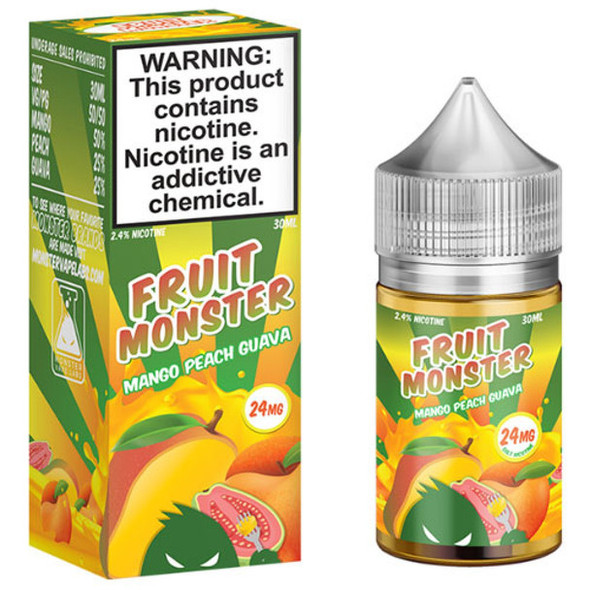 FRUIT MONSTER TFN SALT 30mL E-LIQUID MANGO PEACH GUAVA