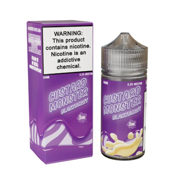 CUSTARD MONSTER TFN 100mL E-LIQUID BLACKBERRY