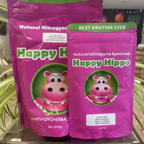 HAPPY HIPPO KRATOM POWDER 8oz