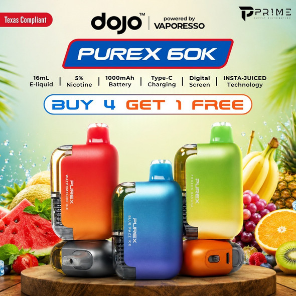 Dojo Purex 60K Disposable Vape Texas Compliant