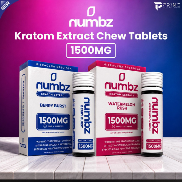 Numbz Kratom Extract Tablets Chew 1500MG
