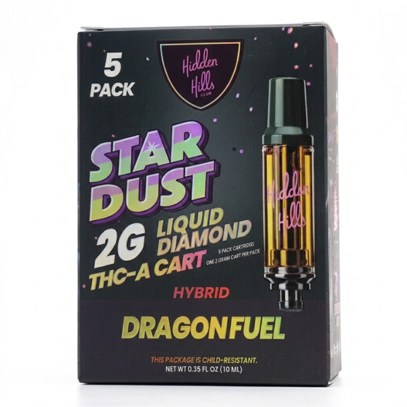 Hidden Hills Star Dust THCA Carts Liquid Diamond 2G