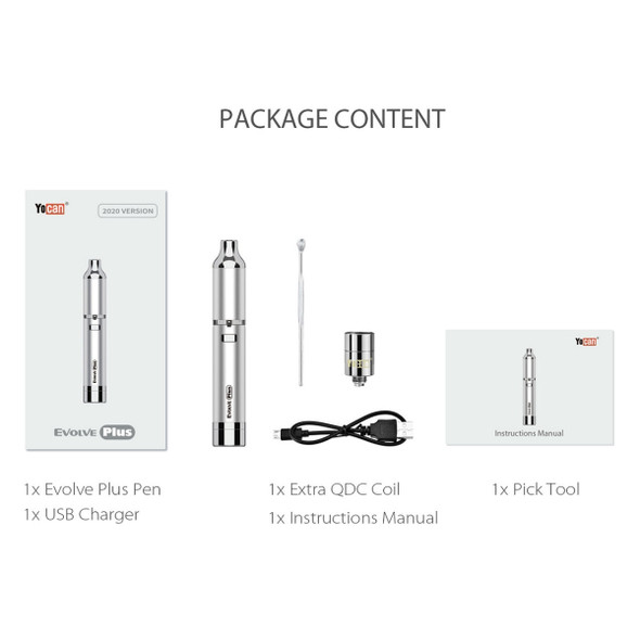 Yocan Evolve Plus Dry Herb Vaporizer Kit 1100mah 2020 Edition