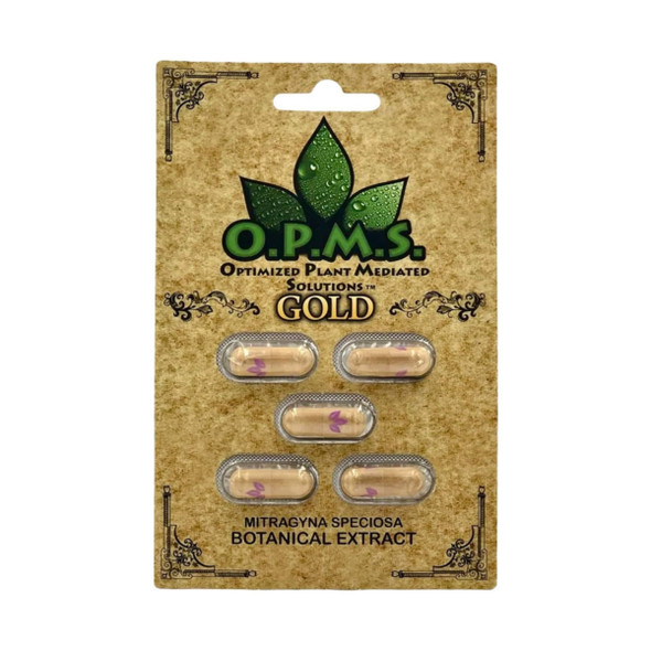 OPMS Kratom Extract Capsules (5ct) - Pack of 10