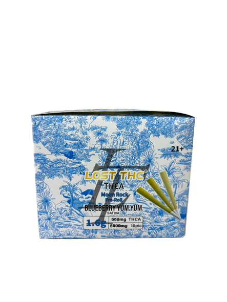 LOST THC MOON ROCK PRE ROLLS 500MG | 10PK